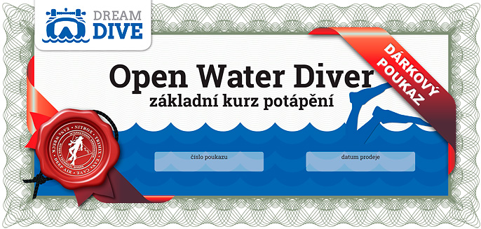 Dárkový poukaz na Open Water Diver (OWD) – Základní kurz potápění